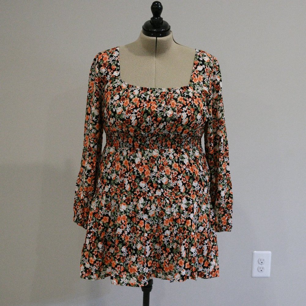 NWT Orange Floral Dress